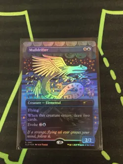 MTG Magic The Gathering Mulldrifter Foil SLD Rare Borderless Secret Lair Blue - Image 1
