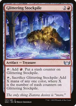 Glittering Stockpile 1x MtG Streets of New Capenna SP/NM - Image 1