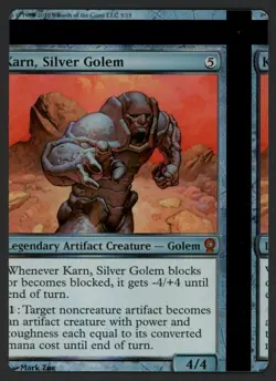 ***FOIL Karn, Silver Golem NFC Miscut MTG From the Vault Relics Magic Kid Icarus - Image 1