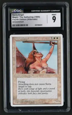 ***CGC 9 Serra Angel*** MTG Alternate 4th Edition Magic Kid Icarus - Image 1