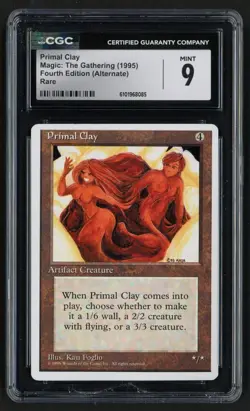 ***CGC 9 Primal Clay*** MTG Alternate 4th Edition Magic Kid Icarus - Image 1