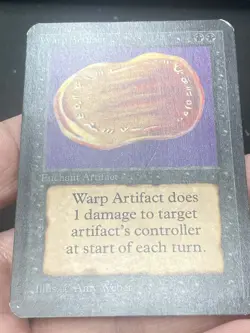 ***Alpha Warp Artifact (Indents)*** MTG Alpha Magic Kid Icarus - Image 3