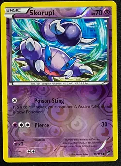 Skorupi 38/111 XY Furious Fists | Reverse Holo | LP | Pokemon Trading Card TCG - Image 1