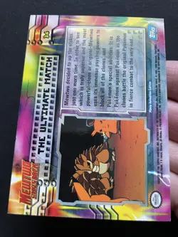 The Ultimate Match Scyther Pokemon Topps 2000 Mewtwo Strikes Back Blue Logo Card - Image 3