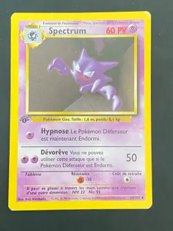 CARTE POKEMON SPECTRUM 29/102 EDITION 1 FR SET DE BASE PEU COMMUNE - TBE - Image 1