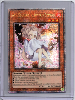 Yugioh - Ash Blossom & Joyous Spring - Qtr Century Secret Rare - RA04-EN025 -1st - Image 1