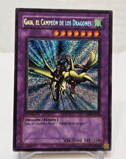 SPANISH Gaia The Dragon Champion LDD-S125 LOB-125 1st Edition Secret Yugioh 7944 - Image 1
