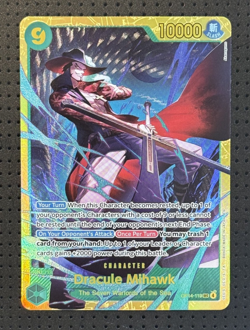 One Piece #OP14-119 Dracule Mihawk Secret Rare (SEC) The Azure Sea's Seven Foil - Image 1