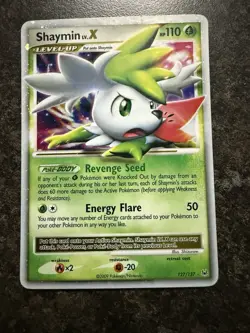 Pokemon Trading Card Shaymin LV. X Platinum Collection Rare Holo - Image 1