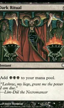 Dark Ritual Ice Age MTG Magic the Gathering card - Image 1