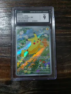 Pikachu 088 Sv: Scarlet & Violet Promo Cards Holo CGC Mint 9 - Image 1