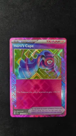 Pokemon TCG Hero's Cape ACE SPEC 152/162 SV05: Temporal Forces Holo Trainer Card - Image 1