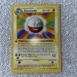 Electrode 1st Edition Base Set Non-Holo 21/102 1999 Pokemon Card TCG NM/LP - Image 2