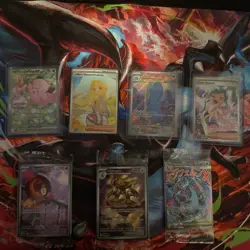 Pokemon TCG Foil Full Art Lot Clefairy Lillie Alakazam Cards - Image 1
