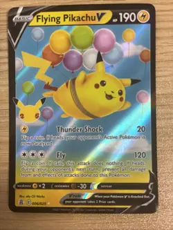 Pokemon TCG Flying Pikachu v Celebrations Card 006/025 NM Condition - Image 1