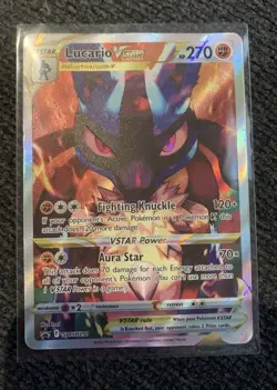 Pokemon SWSH Promo Lucario VSTAR SWSH291 Holo TCG Card English - Image 1