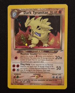 Dark Tyranitar - 11/105 - Pokemon Neo Destiny Unlimited Holo Rare Card NM - Image 1
