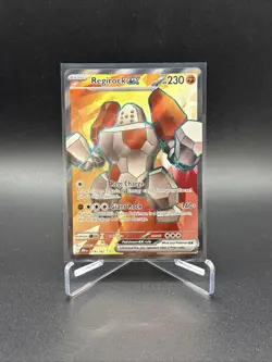 Pokemon TCG Regirock EX Full Art Ultra Rare Holo Card 214/182 Destined Rivals - Image 1