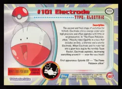 2000 Topps Pokemon TV Animation Edition Series 2 - ELECTRODE - card no. 101 - Image 2