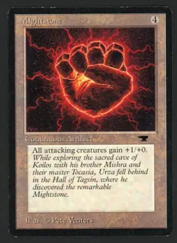 ***Mightstone (Light Indent)*** MTG Antiquities Magic Kid Icarus - Image 1