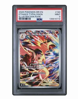 Pokemon TCG Ethan's Typhlosion Destined Rivals Illustration Rare 190/182 PSA 9 - Image 1