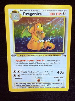 1999 Dragonite 4/62 *1st Edition* Fossil Holo Rare - Vintage Pokemon TCG NM/LP - Image 1