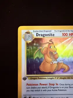 1999 Dragonite 4/62 *1st Edition* Fossil Holo Rare - Vintage Pokemon TCG NM/LP - Image 3