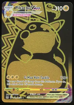 Pokemon TCG Pikachu VMAX Secret Rare TG29/TG30 Lost Origin NM - Image 1