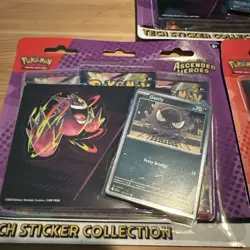 Pokemon TCG Ascended Heroes 3X Tech Sticker BUNDLE - Image 2