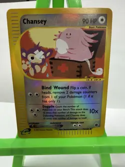 Pokemon Chansey 90 HP Expedition Base Set 72/165 Reverse Holo Uncommon 2002 - Image 1