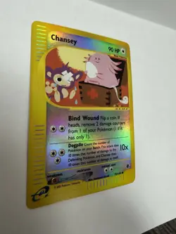 Pokemon Chansey 90 HP Expedition Base Set 72/165 Reverse Holo Uncommon 2002 - Image 3