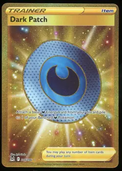Pokemon TCG Dark Patch Full Art Secret Rare 216/196 Lost Origin NM - Image 1
