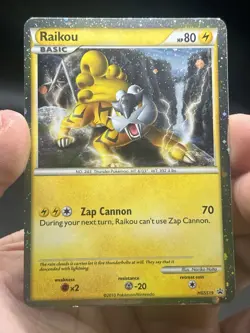 Raikou HGSS19 Black Star Promo Pokemon English 2010 NM-/LP - Image 3
