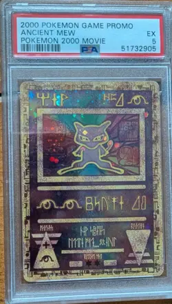 2000 POKEMON GAME MOVIE POKEMON 2000 MOVIE ANCIENT MEW PSA 5 - Image 1