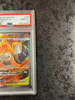 2025 POKEMON MEGA EVOLUTION EN MEGA CAMERUPT ex ULTRA RARE #156 GEM MT 💎 PSA 10 - Image 2
