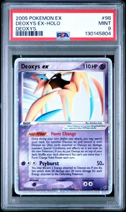 2005 POKEMON EX DEOXYS #98 DEOXYS EX-HOLO PSA 9 - Image 1