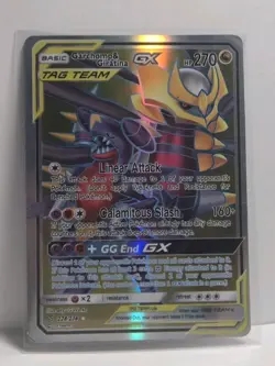 *TAG TEAM ULTRA RARE* Pokemon Garchomp & Giratina GX 228/236 Holo - Image 1