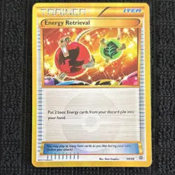 Pokemon TCG Energy Retrieval 99/98 XY Ancient Origins Secret Rare Holo Full Art - Image 1