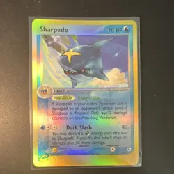 Pokemon TCG Sharpedo 22/109 Ruby & Sapphire Reverse Holo Rare 70 HP English - Image 1