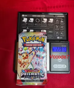 Prismatic Evolutions Pokemon Booster Pack 22.87g HEAVY New Sealed - Image 1