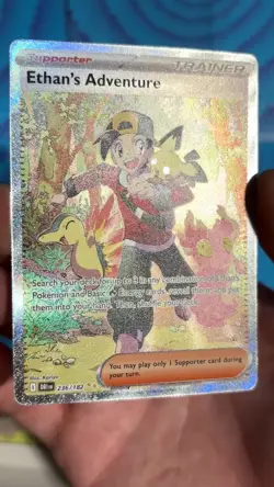 Ethans Adventure - Special Illustration Rare Holo - DR 236/182 - Pokemon TCG NM - Image 2