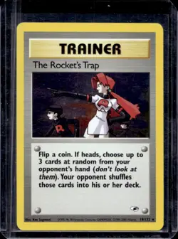 2000 Pokemon Gym Heroes The Rocket's Trap Holo #19/132 - Image 1