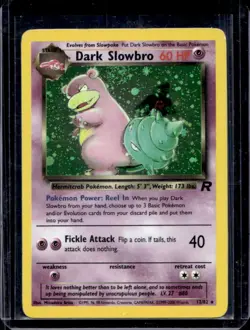 2000 Pokemon Team Rocket Dark Slowbro Holo #12/82 - Image 1