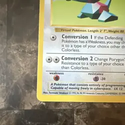Pokemon TCG Porygon Base Set Shadowless 39/102 Regular 1999 LP Uncommon Basic - Image 5