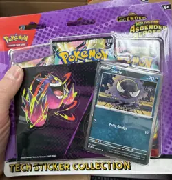 Pokemon TCG Ascended Heroes Tech Sticker Collection -Gastly - Sealed -In Hand - Image 5