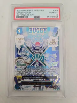 2025 ONE PIECE PRB02 CROSS GUILD ALTERNATE ART PSA 10 - Image 1