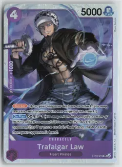 One Piece TCG Trafalgar Law (Reprint) SR ST10-010 Premium Booster PRB-01 English - Image 1