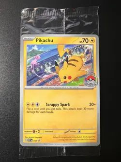 Pokemon 2024 World Championships Pikachu SVP EN 190 Worlds SEALED Promo (NM) - Image 1