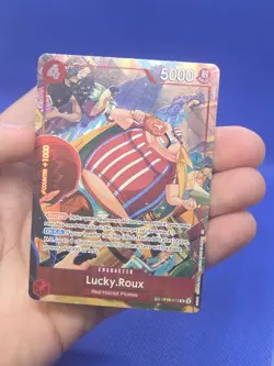 One Piece A Fist of Divine Speed Lucky Roux OP09-015 Treasure Rare TR NM/LP - Image 2