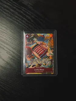 One Piece Lucky.Roux FOIL (TR) OP09-015 A Fist of Divine Speed Treasure Rare NM - Image 1